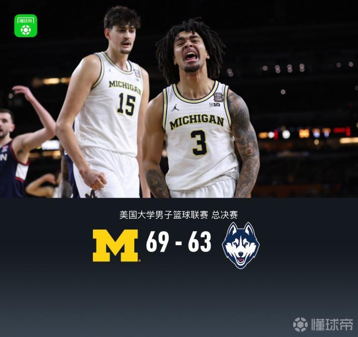  【战术复盘】密歇根大学69-63险胜康涅狄格：一场关于执行力与心理博弈的经典教学 体育新闻